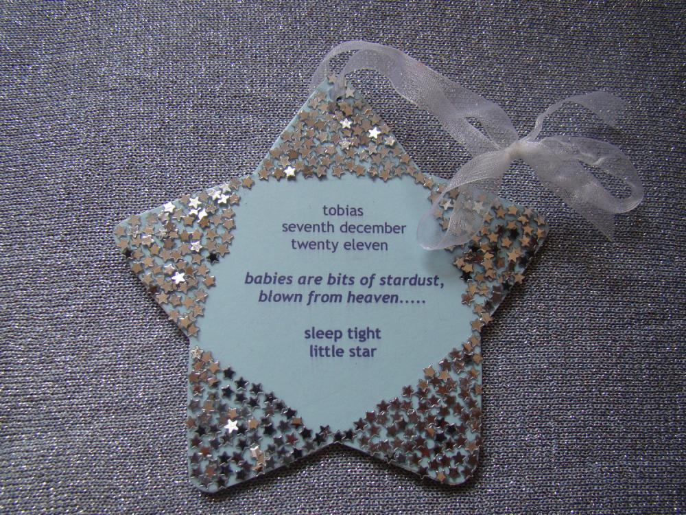 Personalized Star Decoration